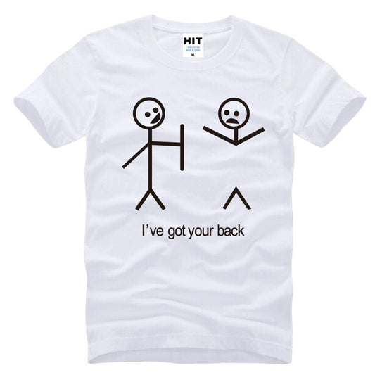 Stick man got your back T-shirt